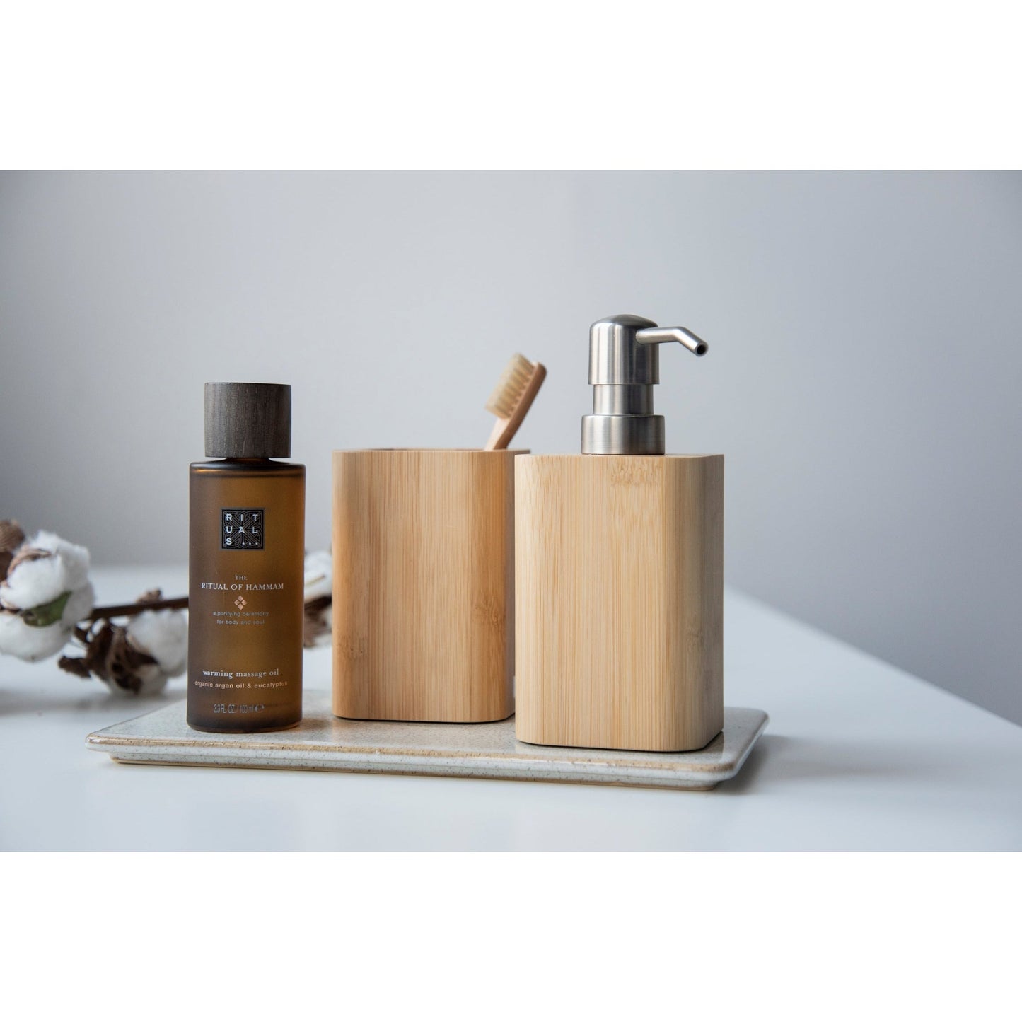 SOAP DISPENSER - BAMBUSA RANGE - BAMBOO