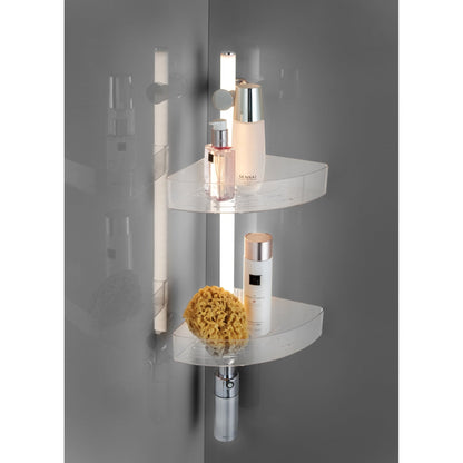 LED CORNER SHELF 74CM WARM - WHITE