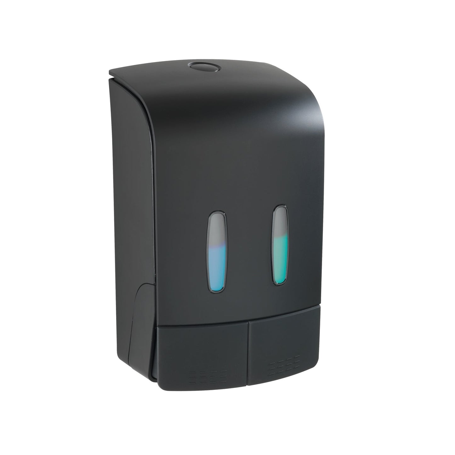 2-CHAMBER DISINFECTANT/SOAP DISPENSER - TARTAS - BLACK