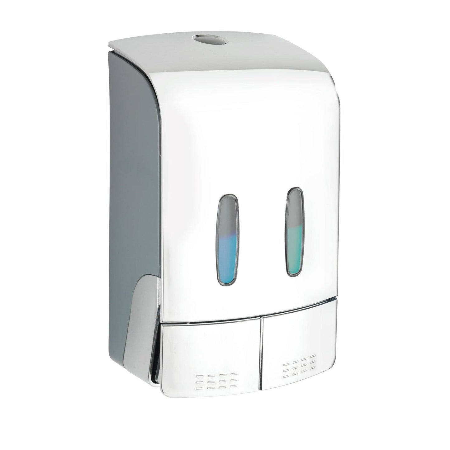 2-CHAMBER DISINFECTANT/SOAP DISPENSER - TARTAS - CHROME