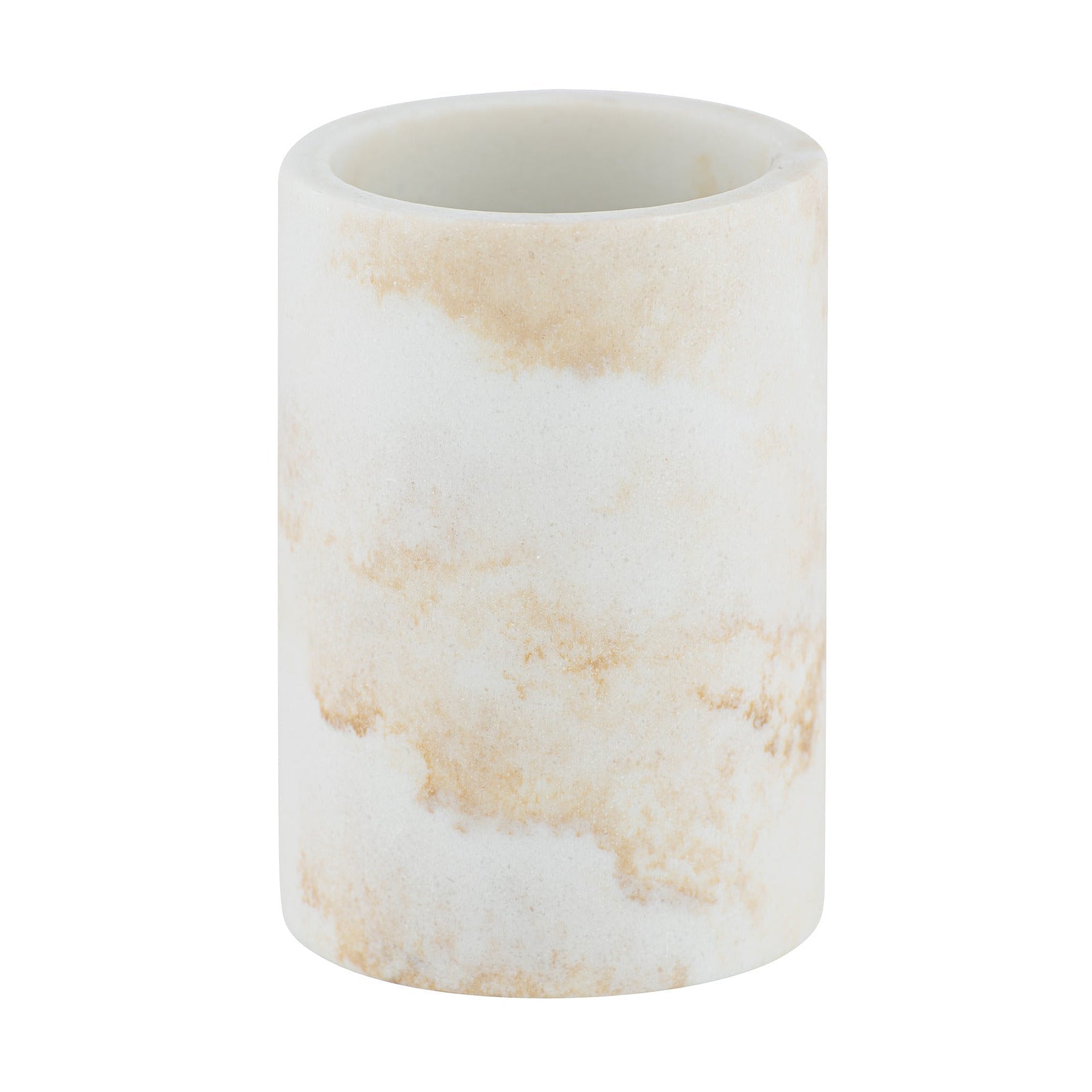 TOOTHBRUSH TUMBLER - ODOS RANGE - POLYRESIN - WHITE