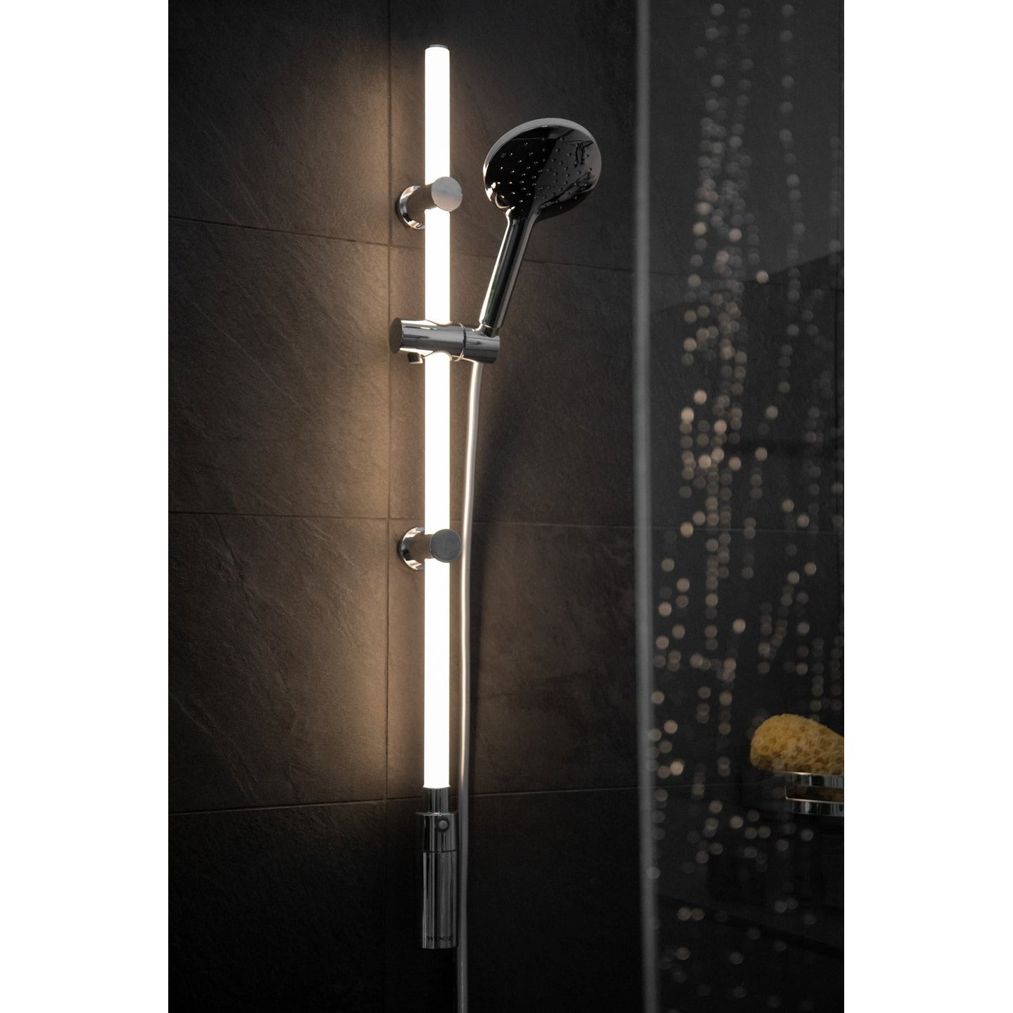 LED SHOWER RAIL 94CM RGB+ WARM - WHITE SET