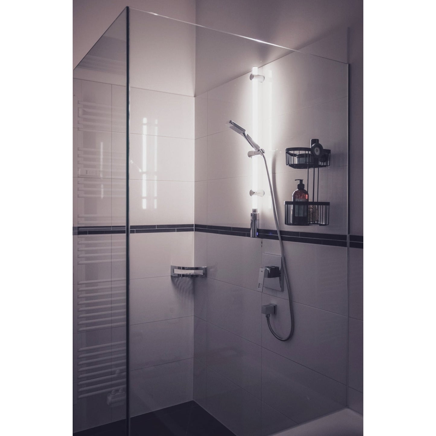 LED SHOWER RAIL 94CM RGB+ WARM - WHITE SET