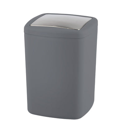 SWING COVER BIN - BARCELONA RANGE - ANTHRACITE - UNBREAKABLE - 8.5L