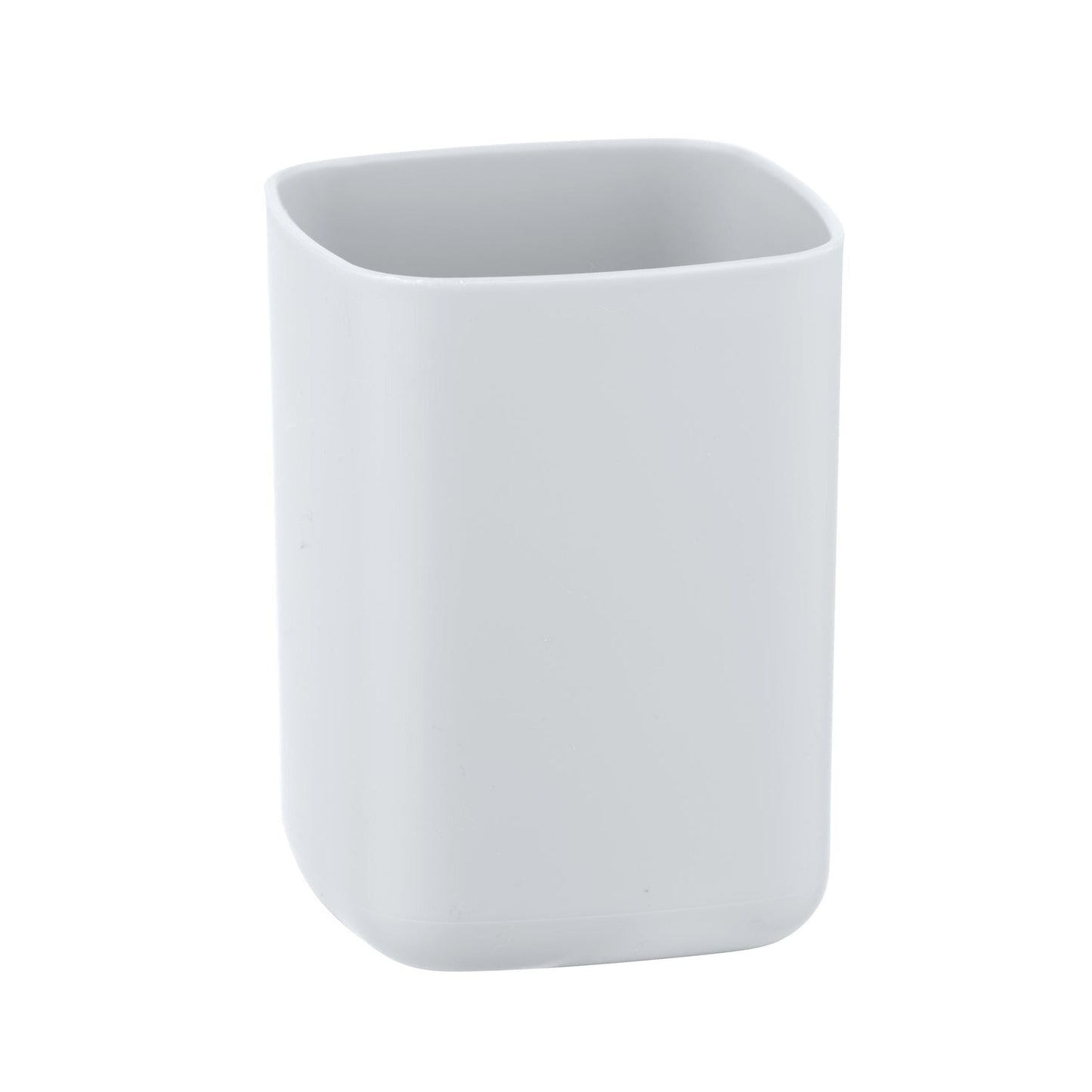 TOOTHBRUSH TUMBLER - BARCELONA RANGE - WHITE - UNBREAKABLE