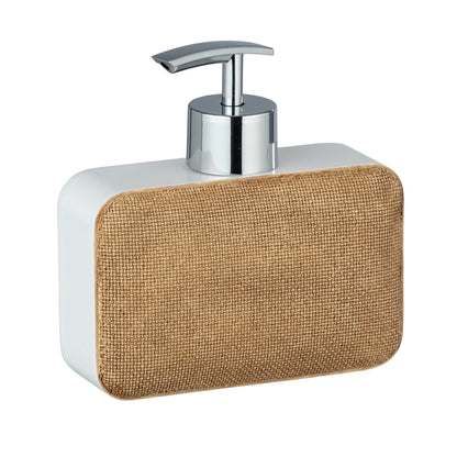 SOAP DISPENSER - AMBILA - POLYRESIN - BEIGE