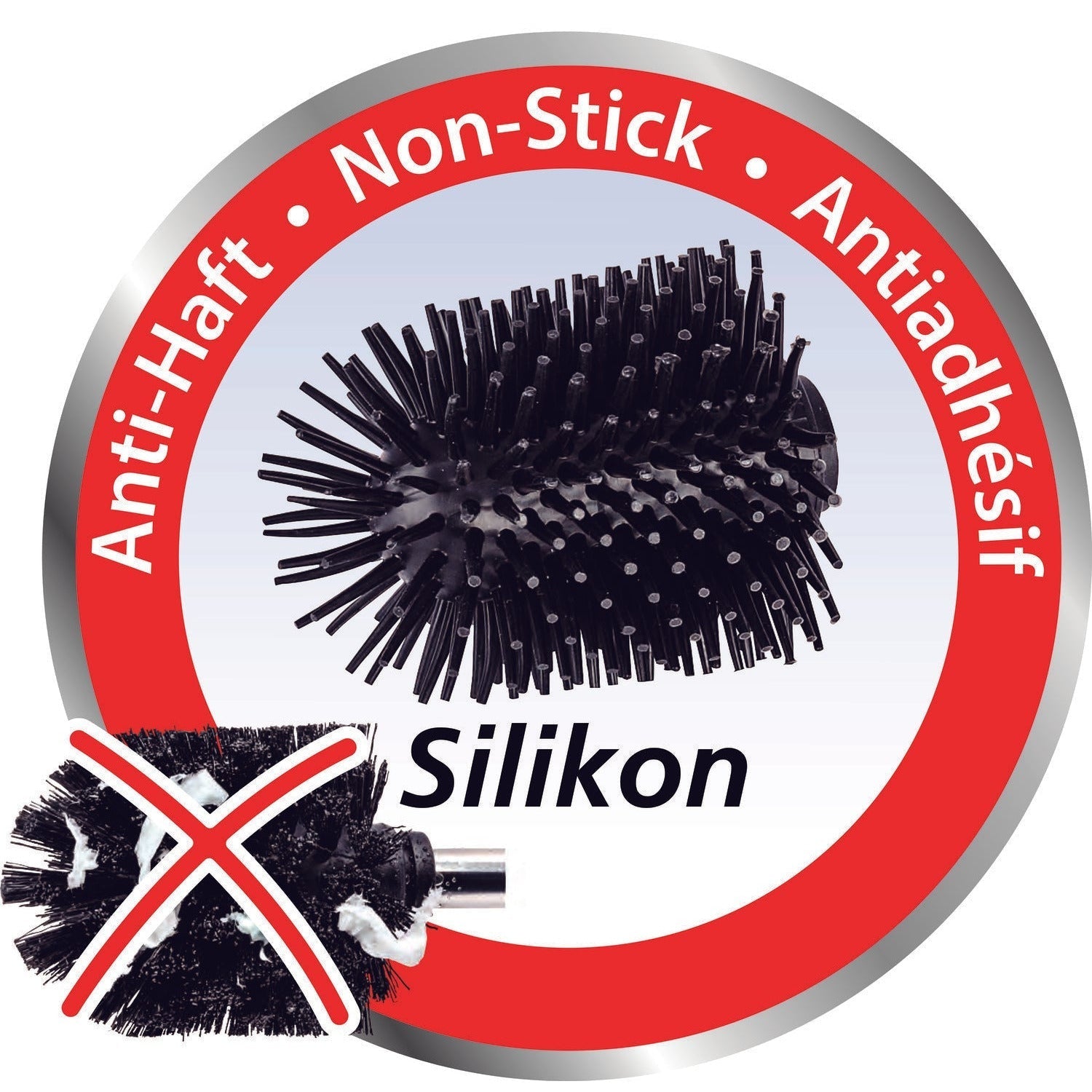 Toilet Brush - Badi Range - Ceramic - White