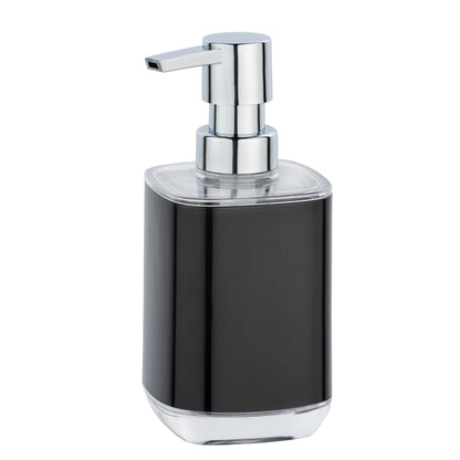 SOAP DISPENSER - MASON - BLACK & TRANSPARENT