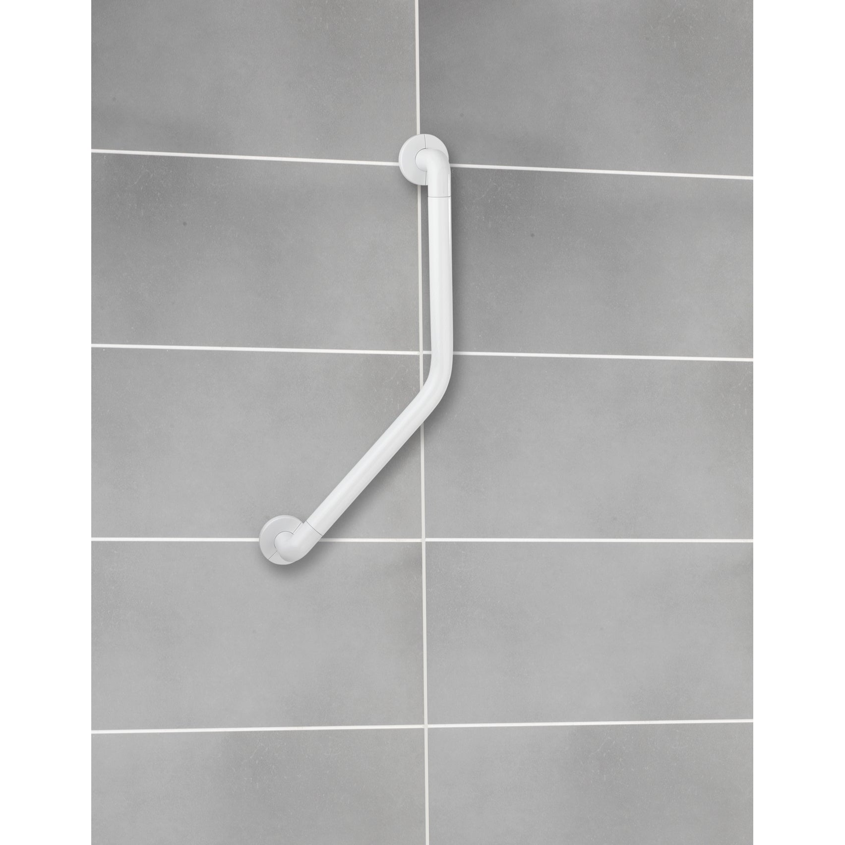 Bathroom Grab Rail - Secura - White - 135° 37x37cm