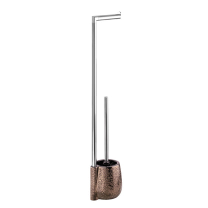 FREESTANDING TOILET BRUSH & ROLL HOLDER - CERAMIC - MARRAKESH