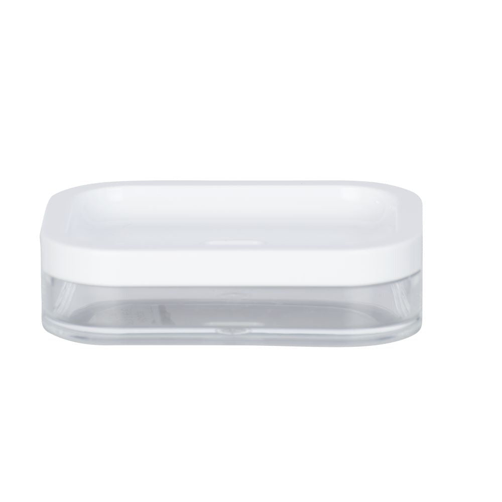 SOAP DISH - ORIA RANGE - WHITE & CLEAR