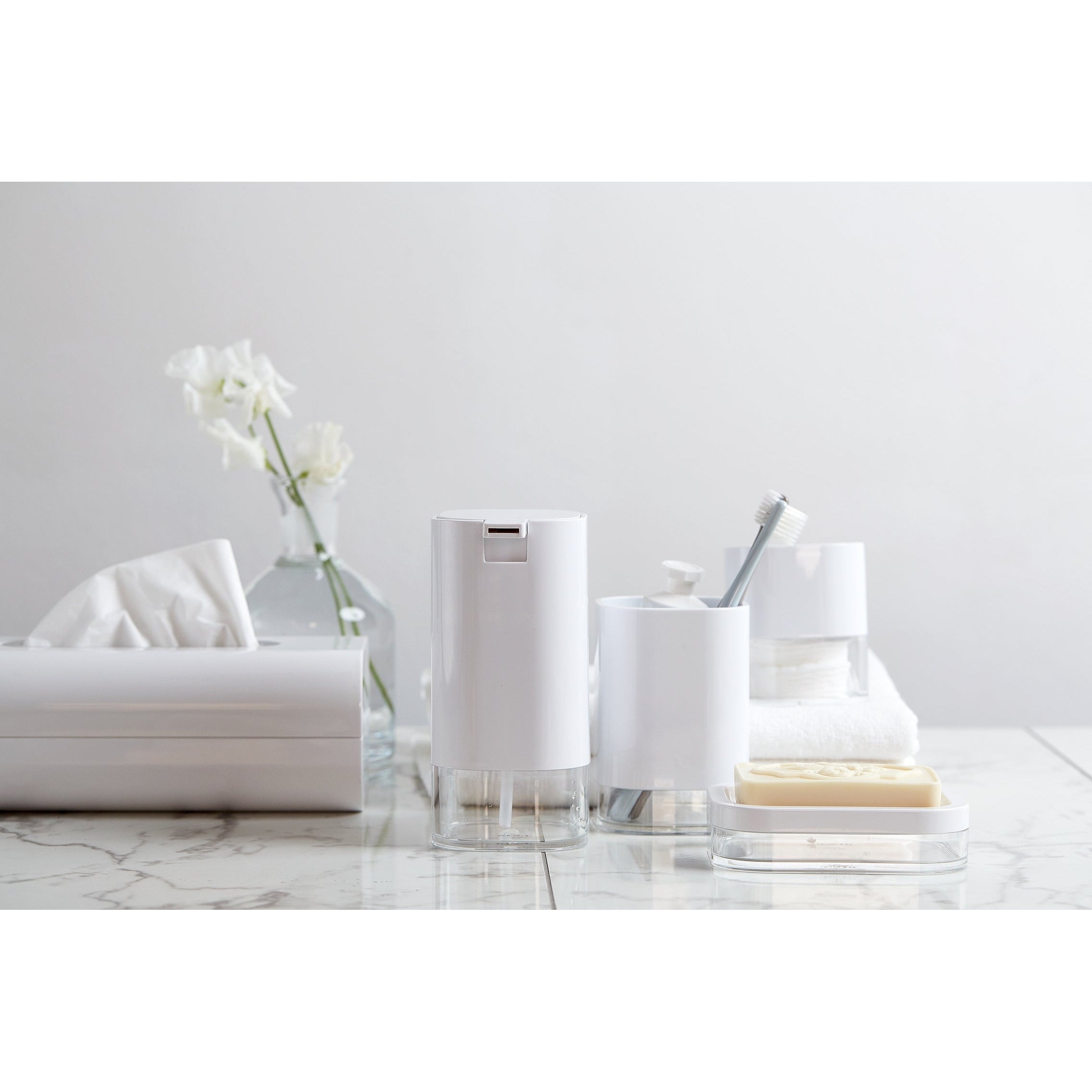 Soap Dish - Oria Range - White & Clear