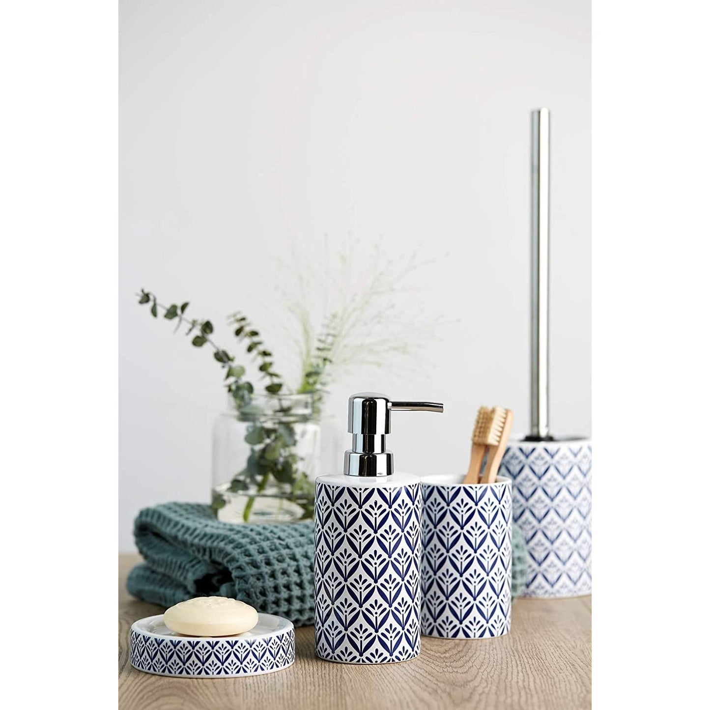 TOILET BRUSH “ LORCA RANGE “ BLUE - CERAMIC