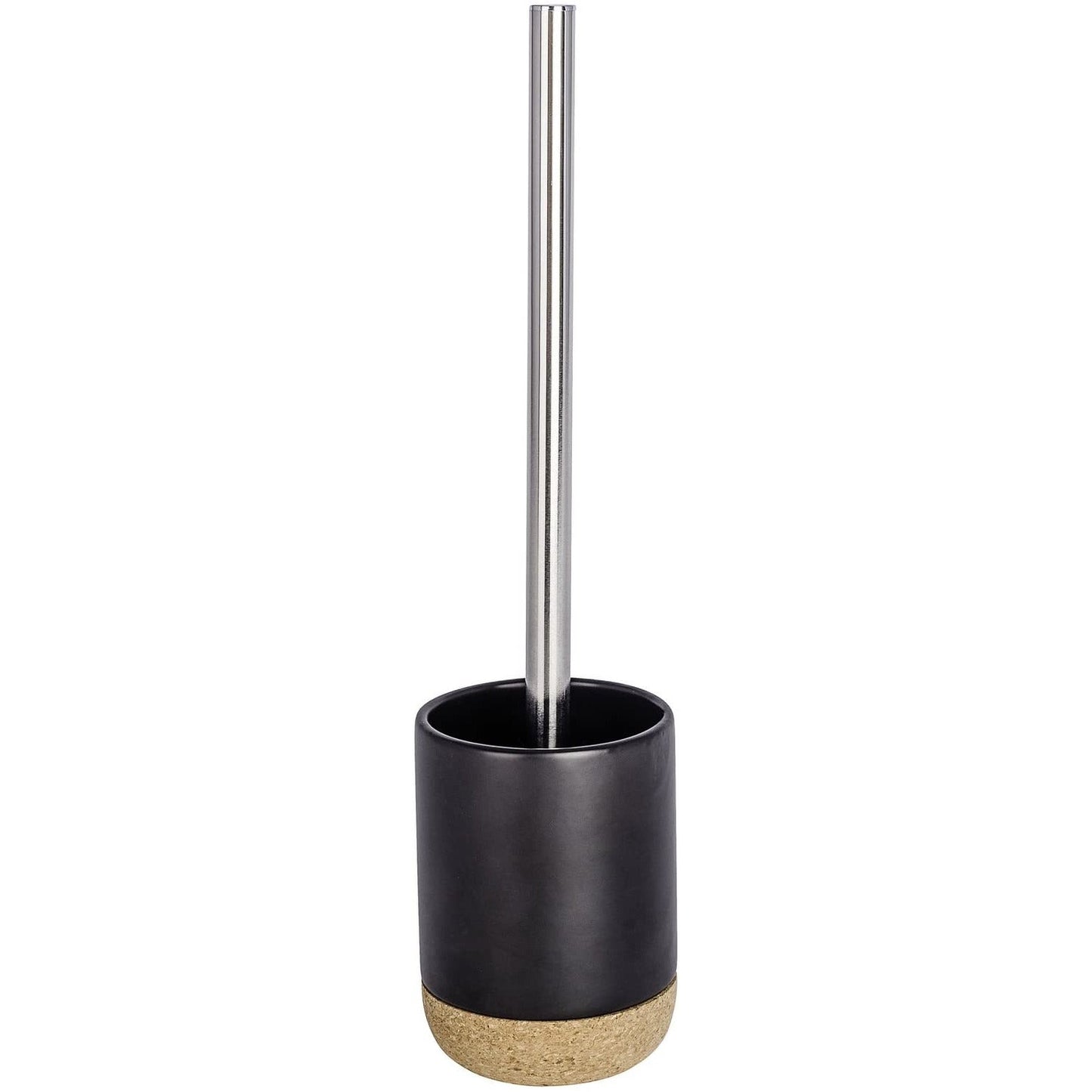 TOILET BRUSH - BLACK CERAMIC & CORK