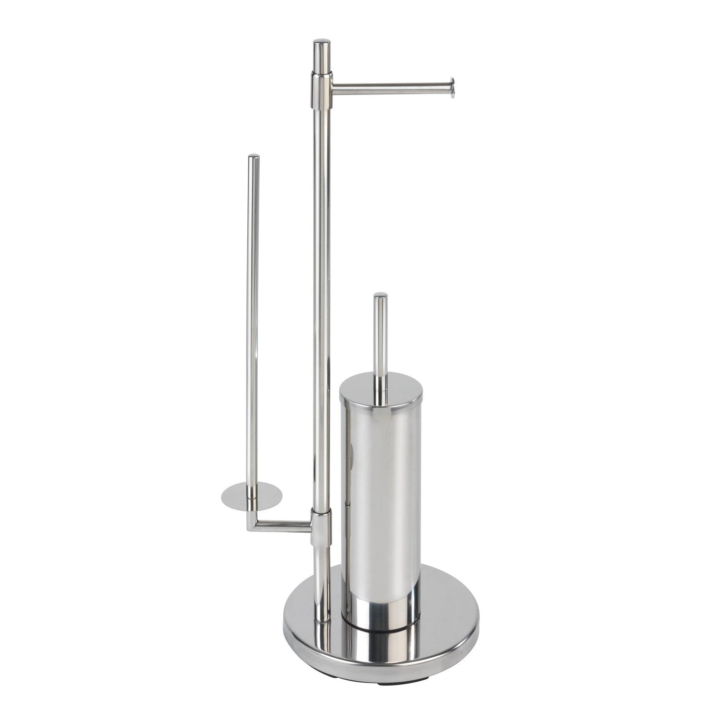 FREESTANDING TOILET BRUSH & ROLL HOLDER - UNIVERSALO NEO - STAINLESS STEEL