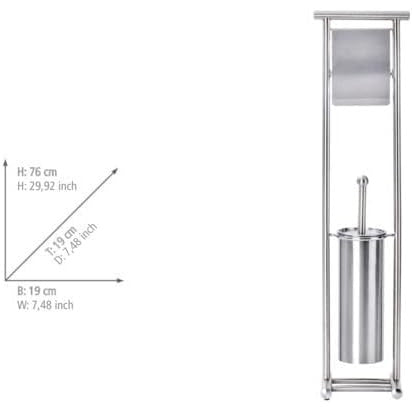 FREESTANDING TOILET BRUSH & ROLL HOLDER SET - LIONI