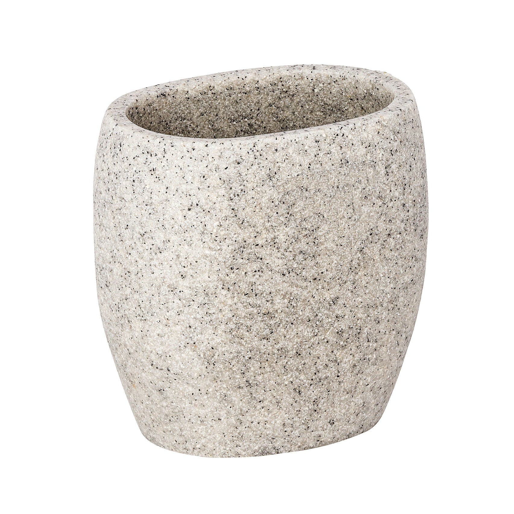 Toothbrush Tumbler - Puro - Polyresin - Light Grey