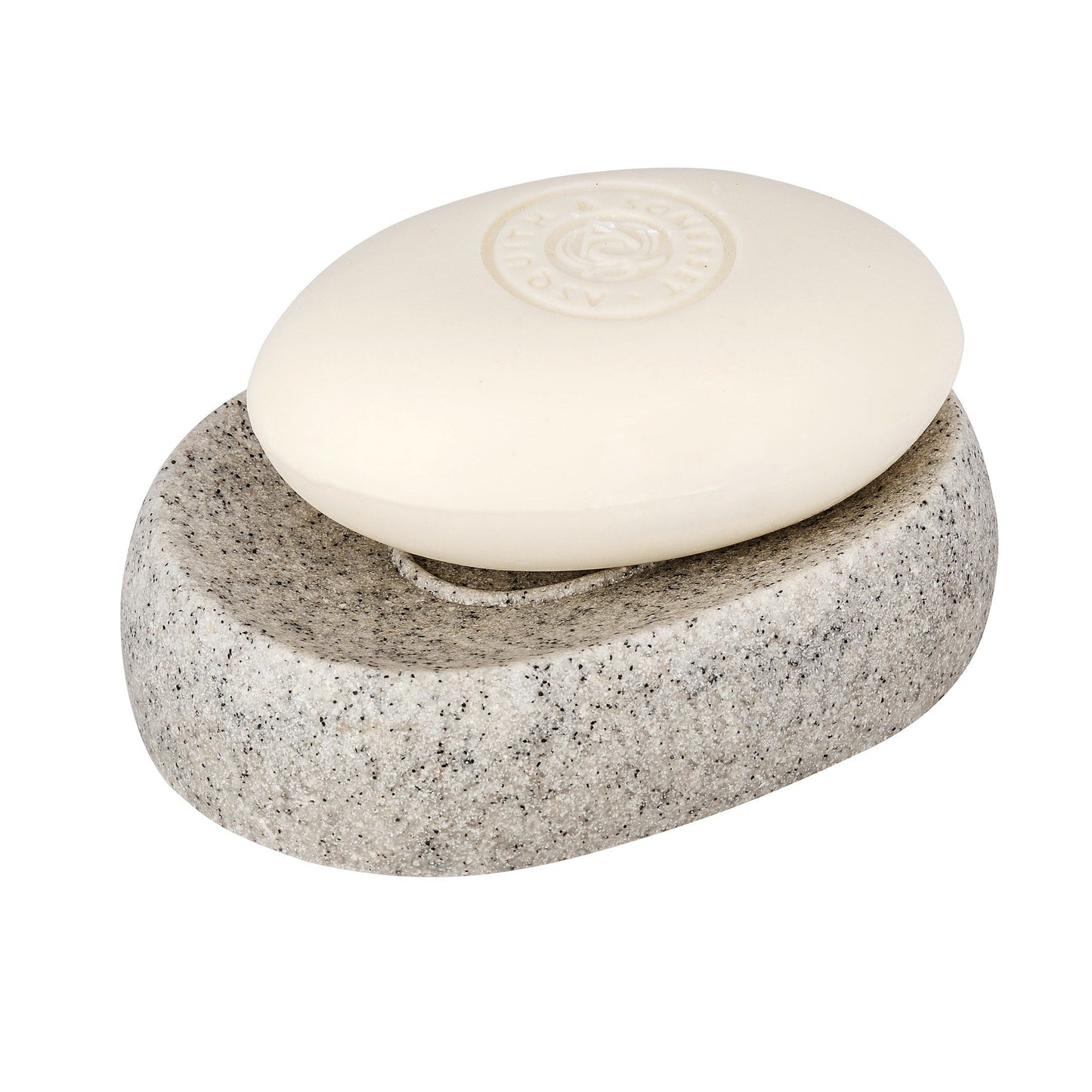 SOAP DISH - PURO - POLYRESIN - LIGHT GREY