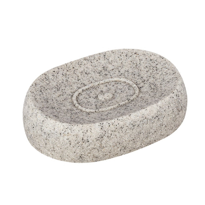 SOAP DISH - PURO - POLYRESIN - LIGHT GREY