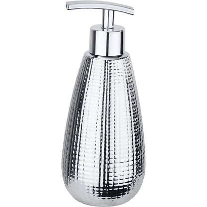 SOAP DISPENSER - DAKAR RANGE - CERAMIC - SILVER