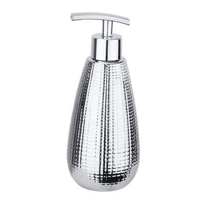 SOAP DISPENSER - DAKAR RANGE - CERAMIC - SILVER