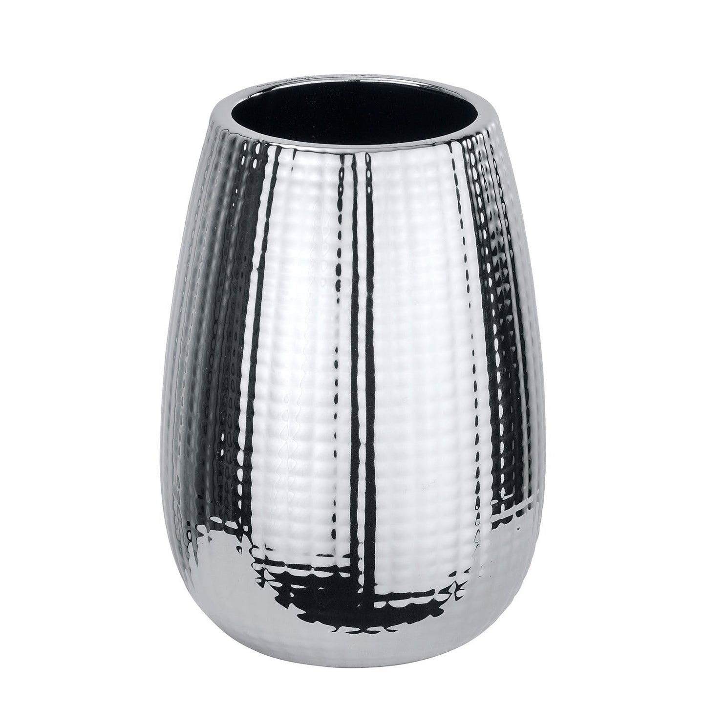 TOOTHBRUSH TUMBLER - DAKAR RANGE - CERAMIC - SILVER