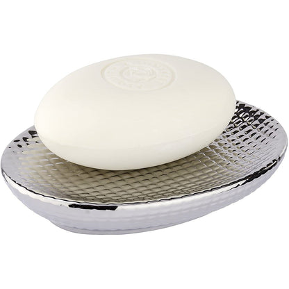 SOAP DISH - DAKAR RANGE - CERAMIC - SILVER