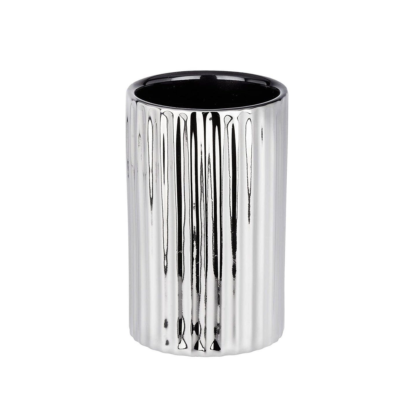 TOOTHBRUSH TUMBLER “ POLARIS RANGE “ SILVER RIFF - CERAMIC