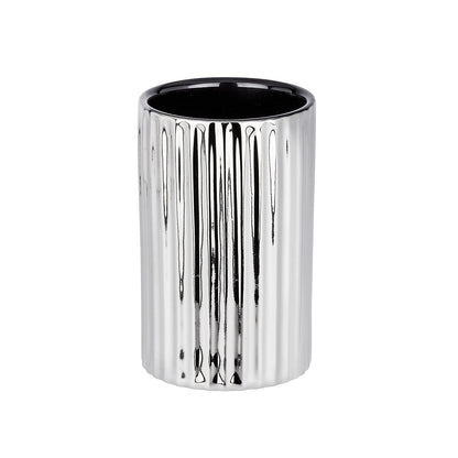 TOOTHBRUSH TUMBLER “ POLARIS RANGE “ SILVER RIFF - CERAMIC