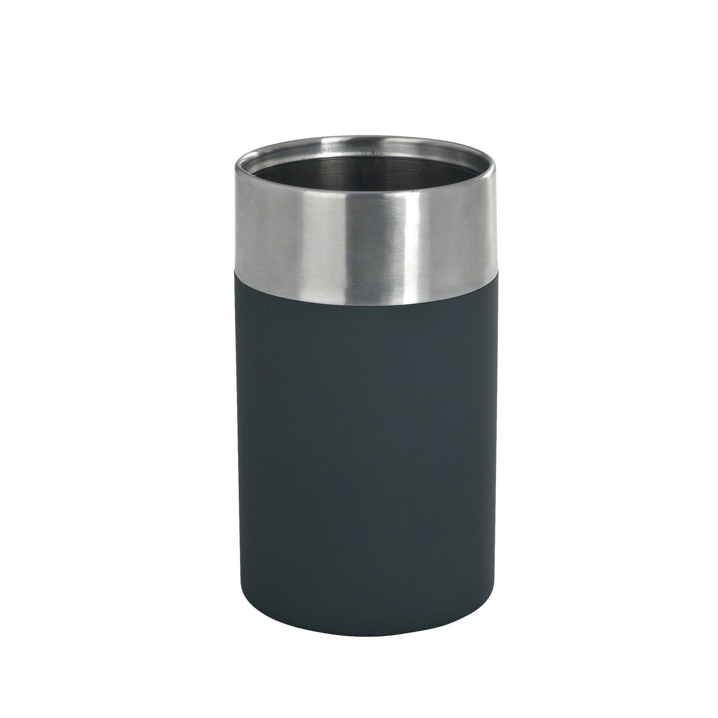 TOOTHBRUSH TUMBLER - CRETA - PP/STEEL - BLACK