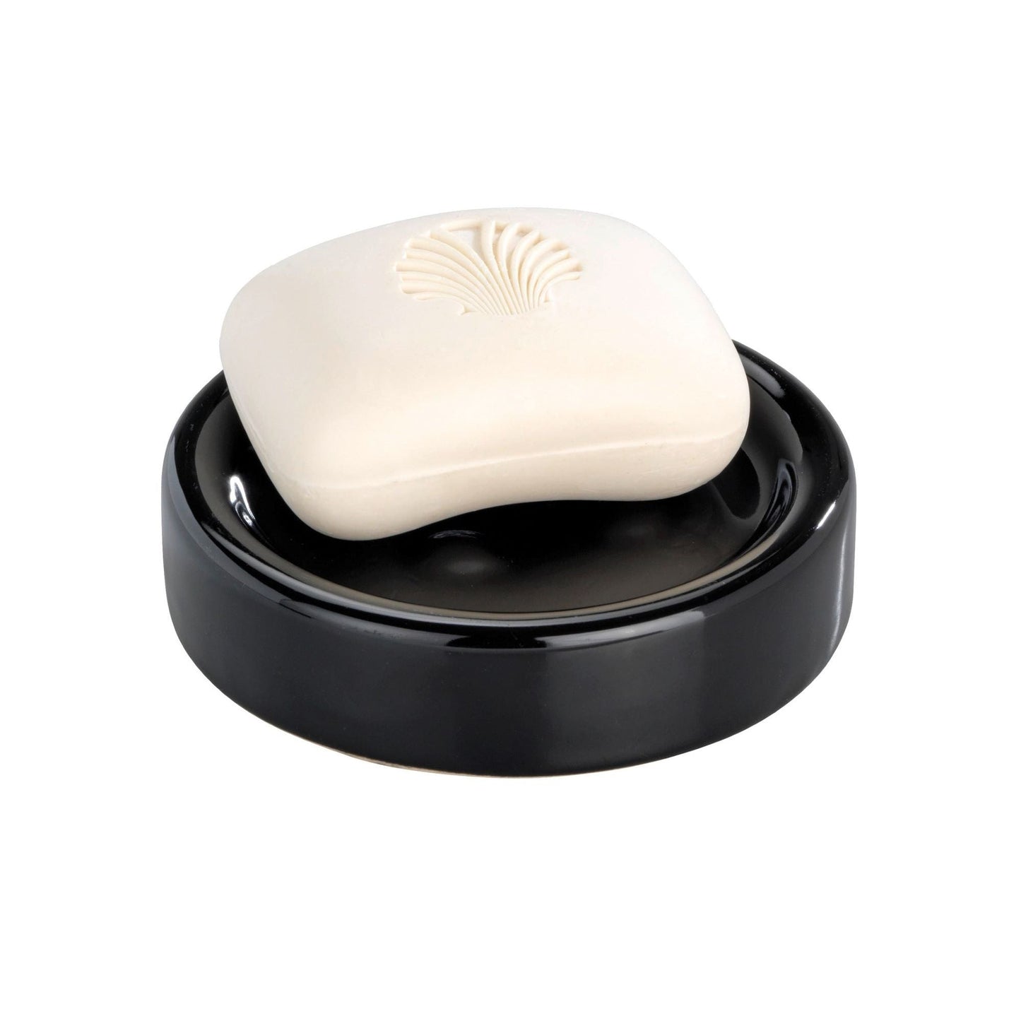 SOAP DISH - POLARIS RANGE - BLACK - CERAMIC