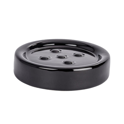 SOAP DISH - POLARIS RANGE - BLACK - CERAMIC