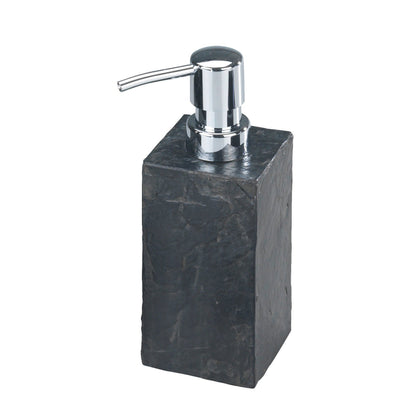 SOAP DISPENSER - SLATE ROCK RANGE - POLYRESIN - ANTHRACITE