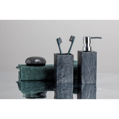 TOOTHBRUSH TUMBLER - SLATE ROCK RANGE - POLYRESIN - ANTHRACITE