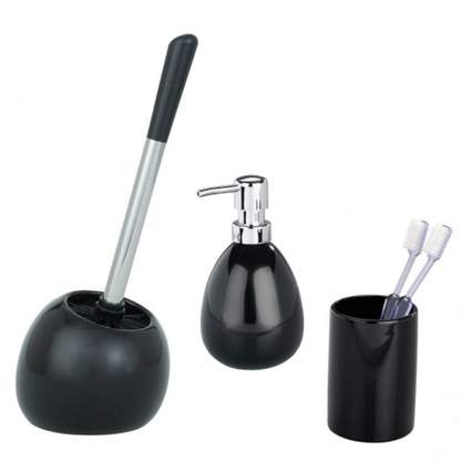 SOAP DISPENSER - POLARIS RANGE - BLACK - CERAMIC