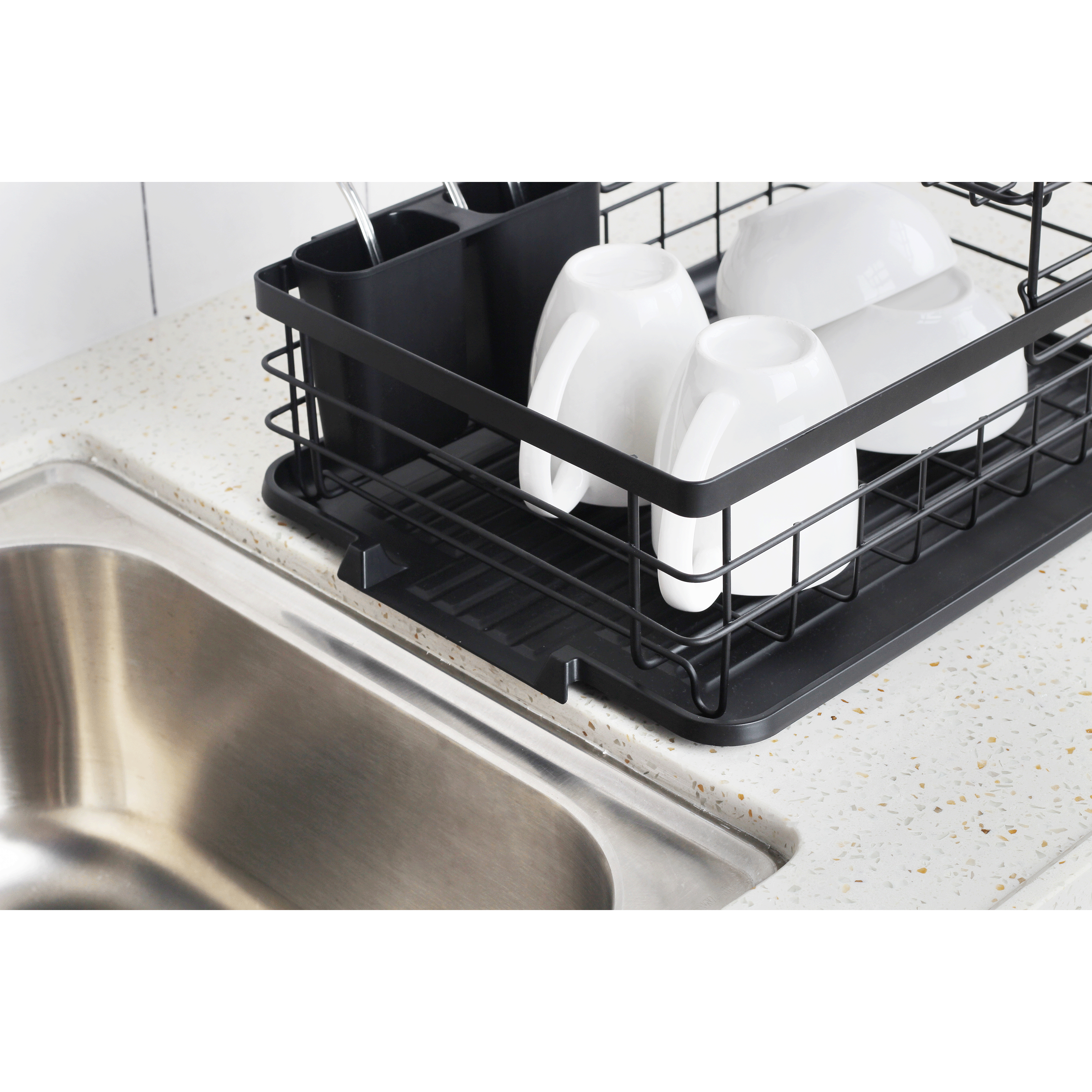 Dish Drainer 2-Tier - Catania 401 - Matt Black