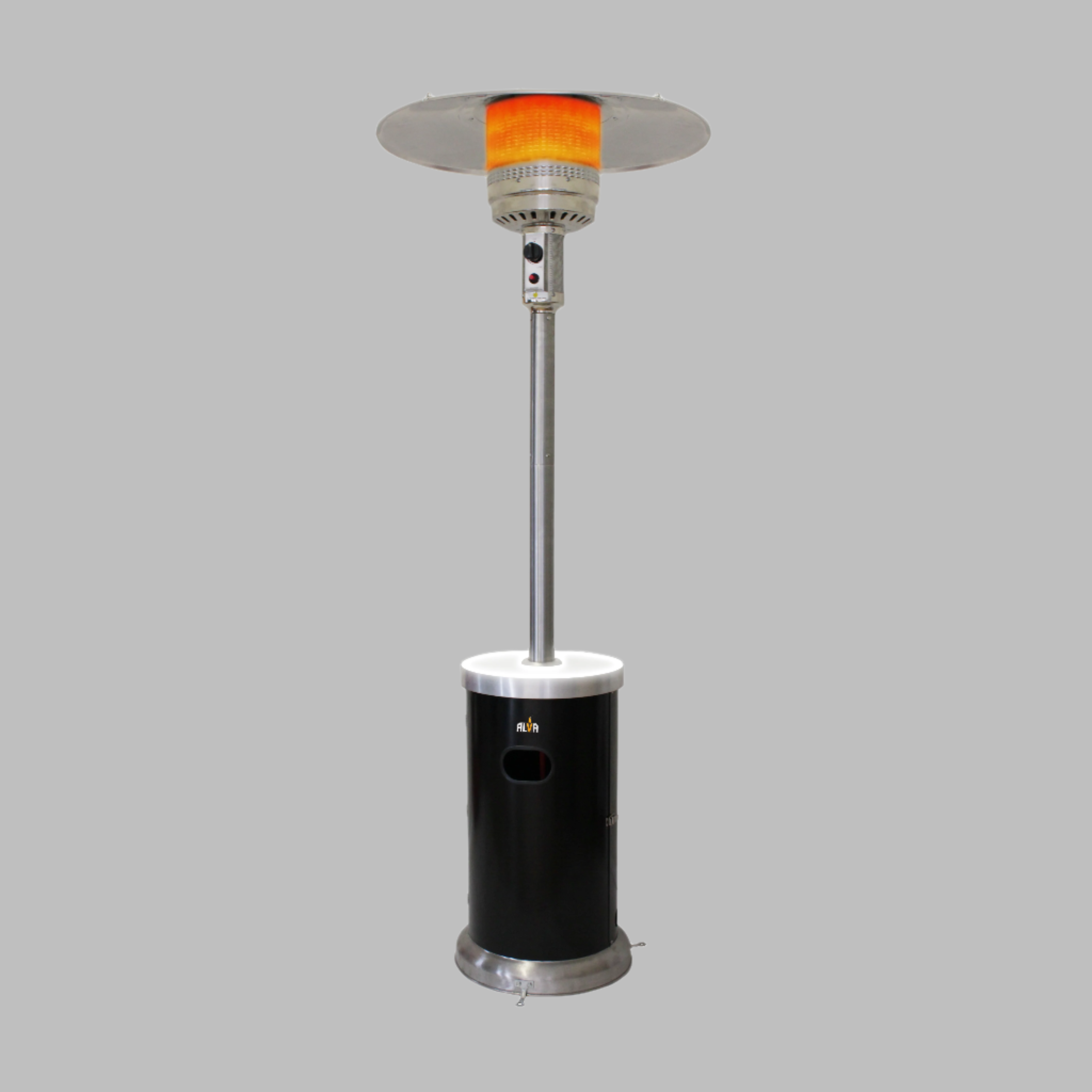 Heat Lamp Stand Up Outdoor Propane Heater Gas Patio Heater LED