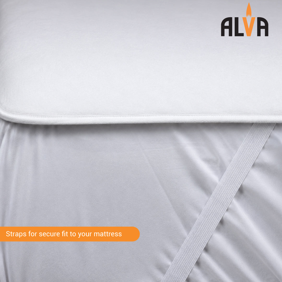 ALVA Needle Punch Electric Blanket With Elastic Straps