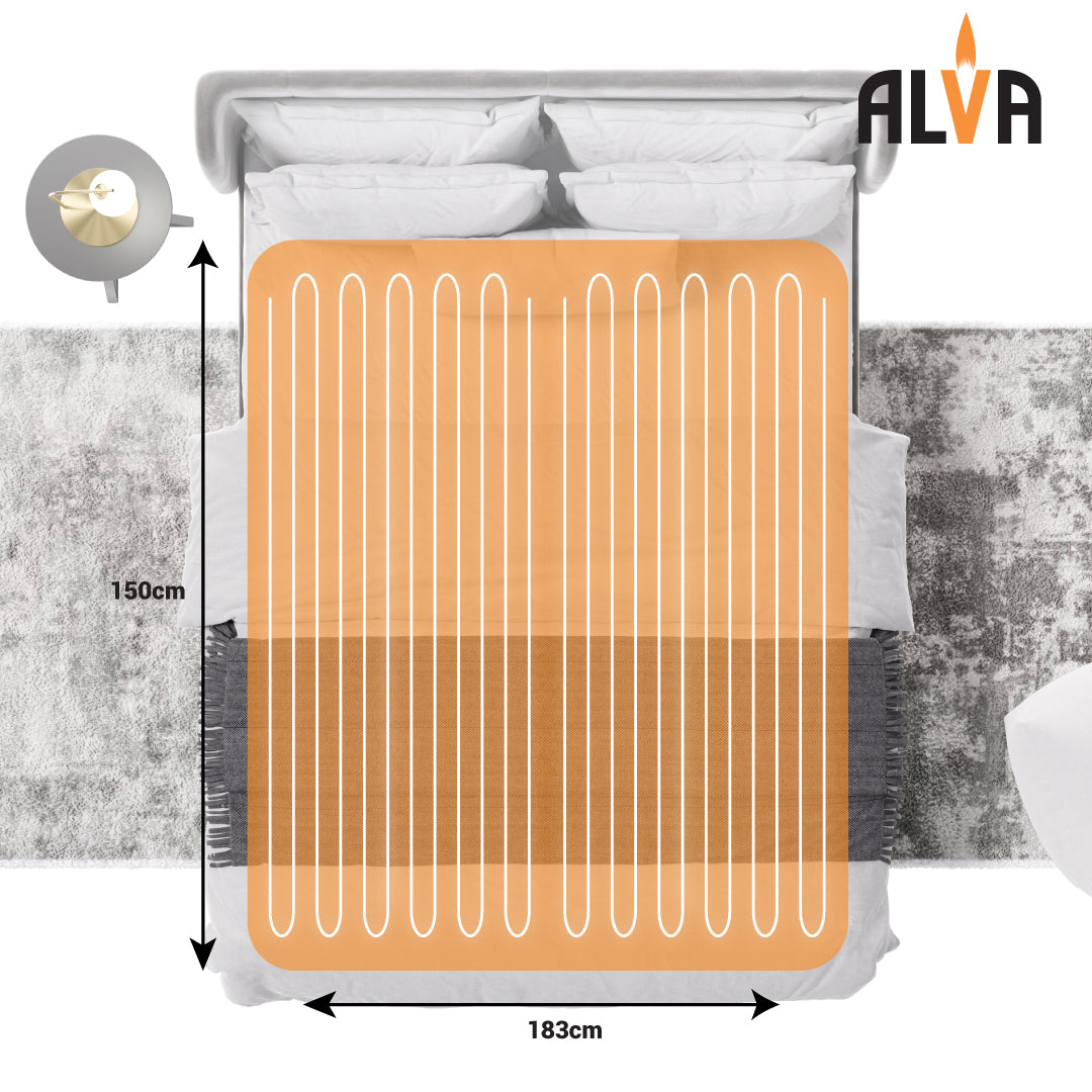 ALVA Tie-Down Electric Blanket | Padded Sleeve