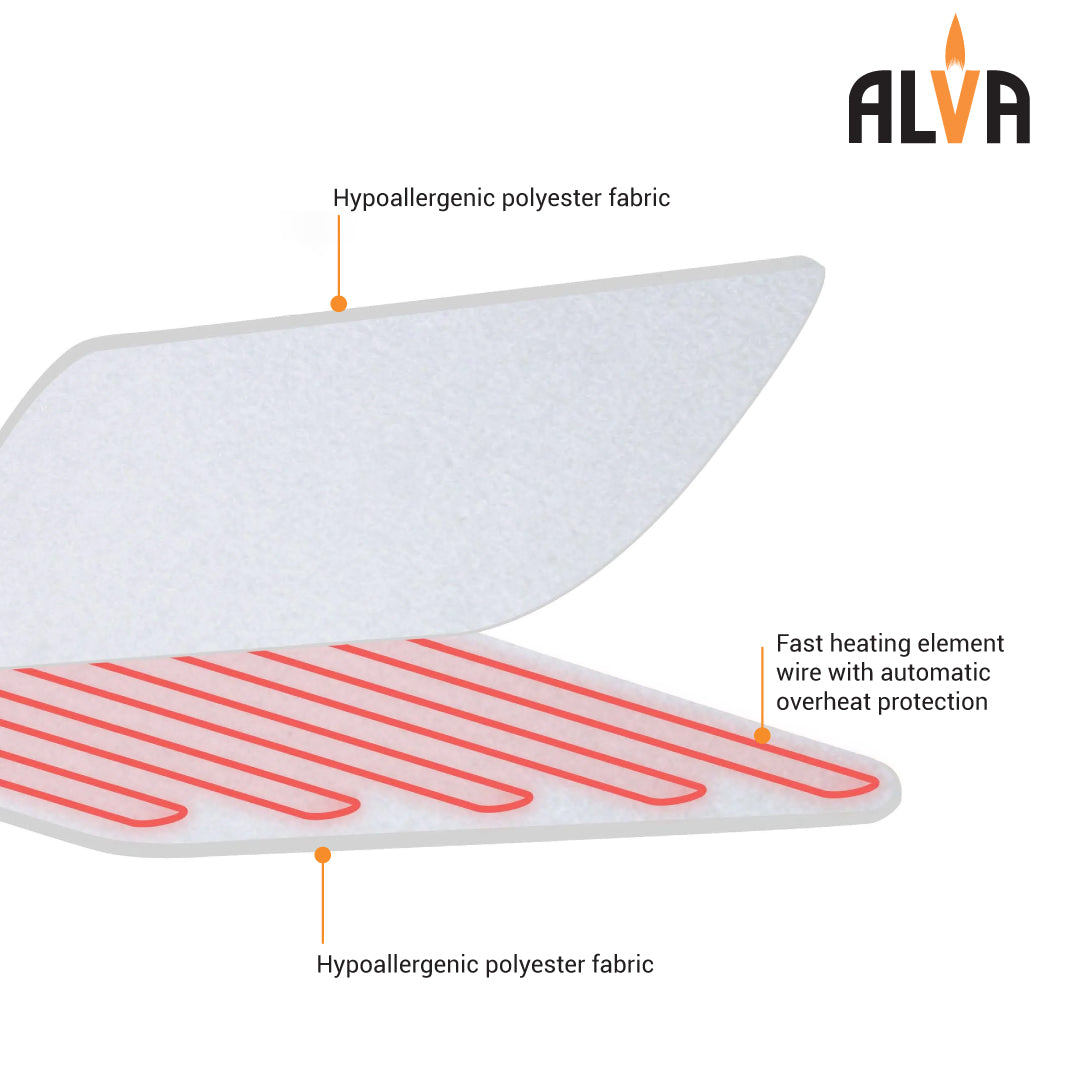 ALVA Tie-Down Electric Blanket | Padded Sleeve