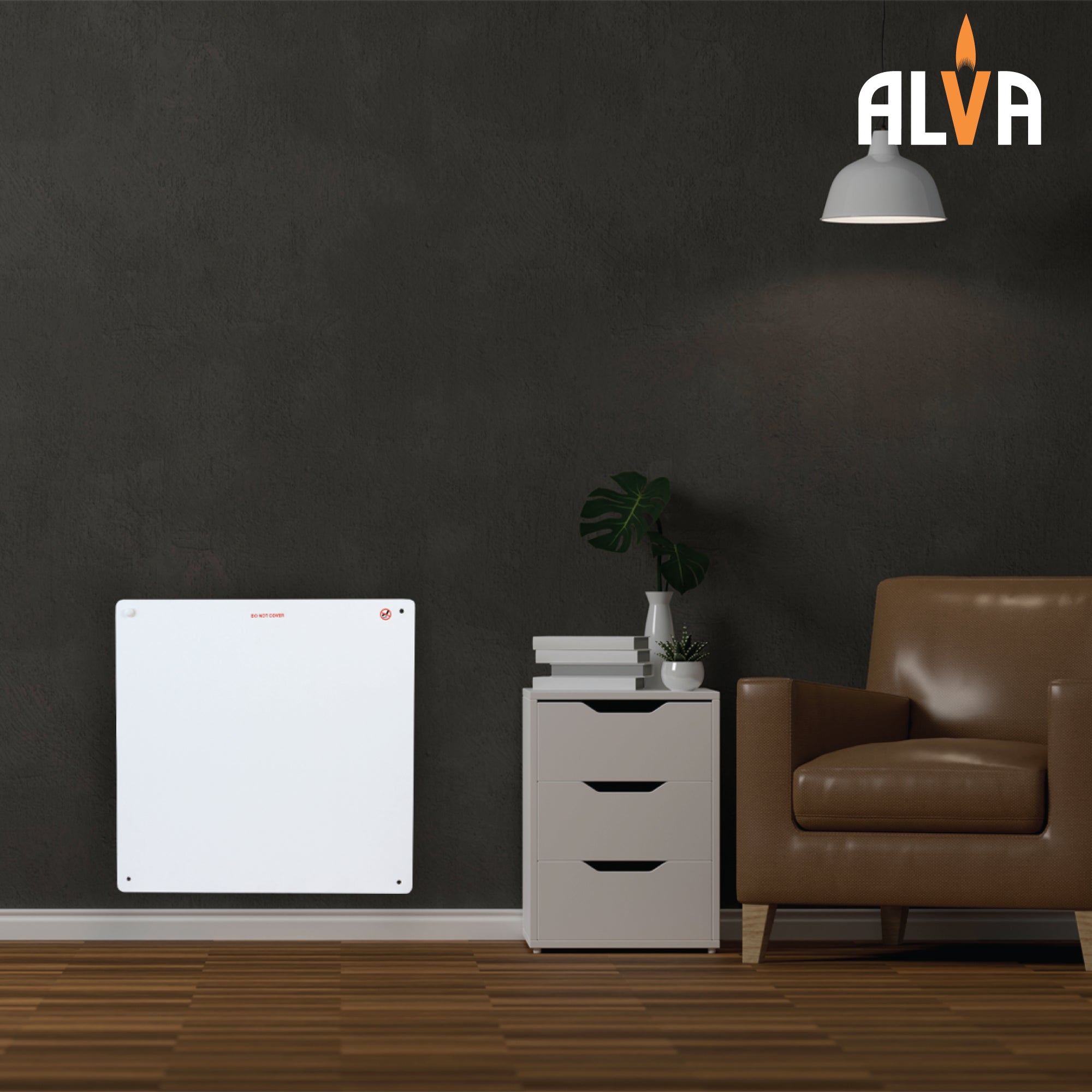 Wall-Panel Electric Heater - 60x60cm - Infrared