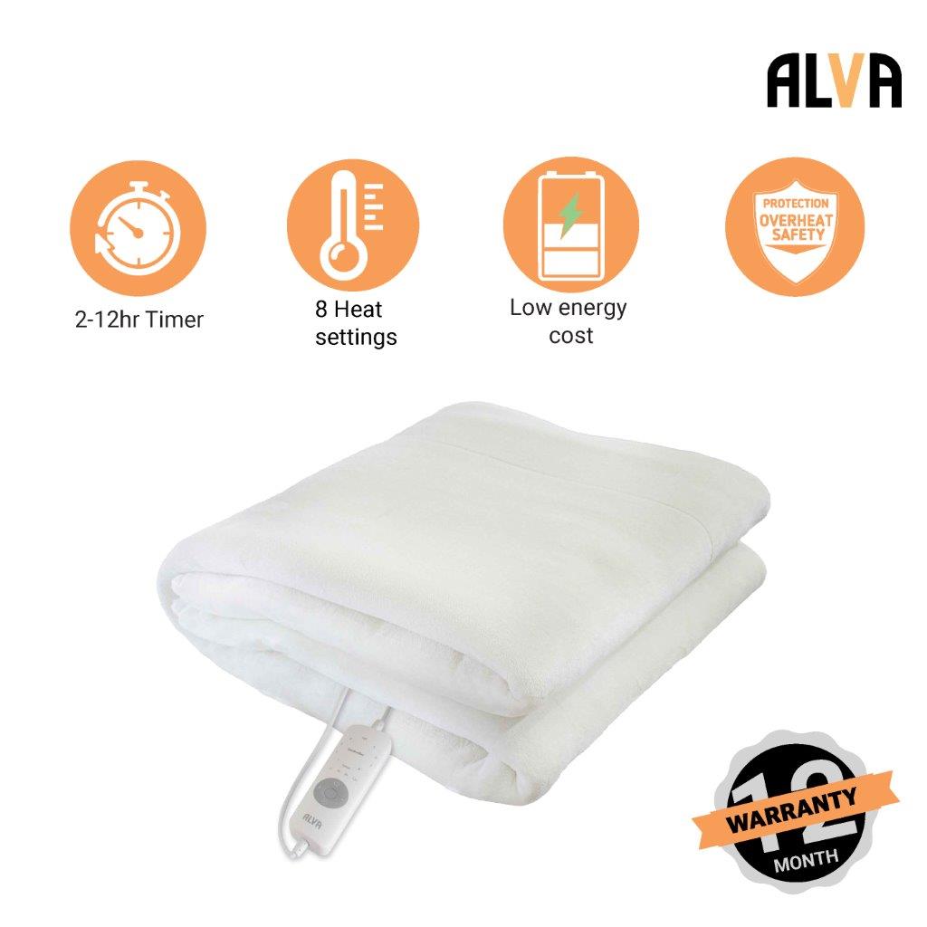 Mink Fleece Electric Fitted Blankets (Alva)