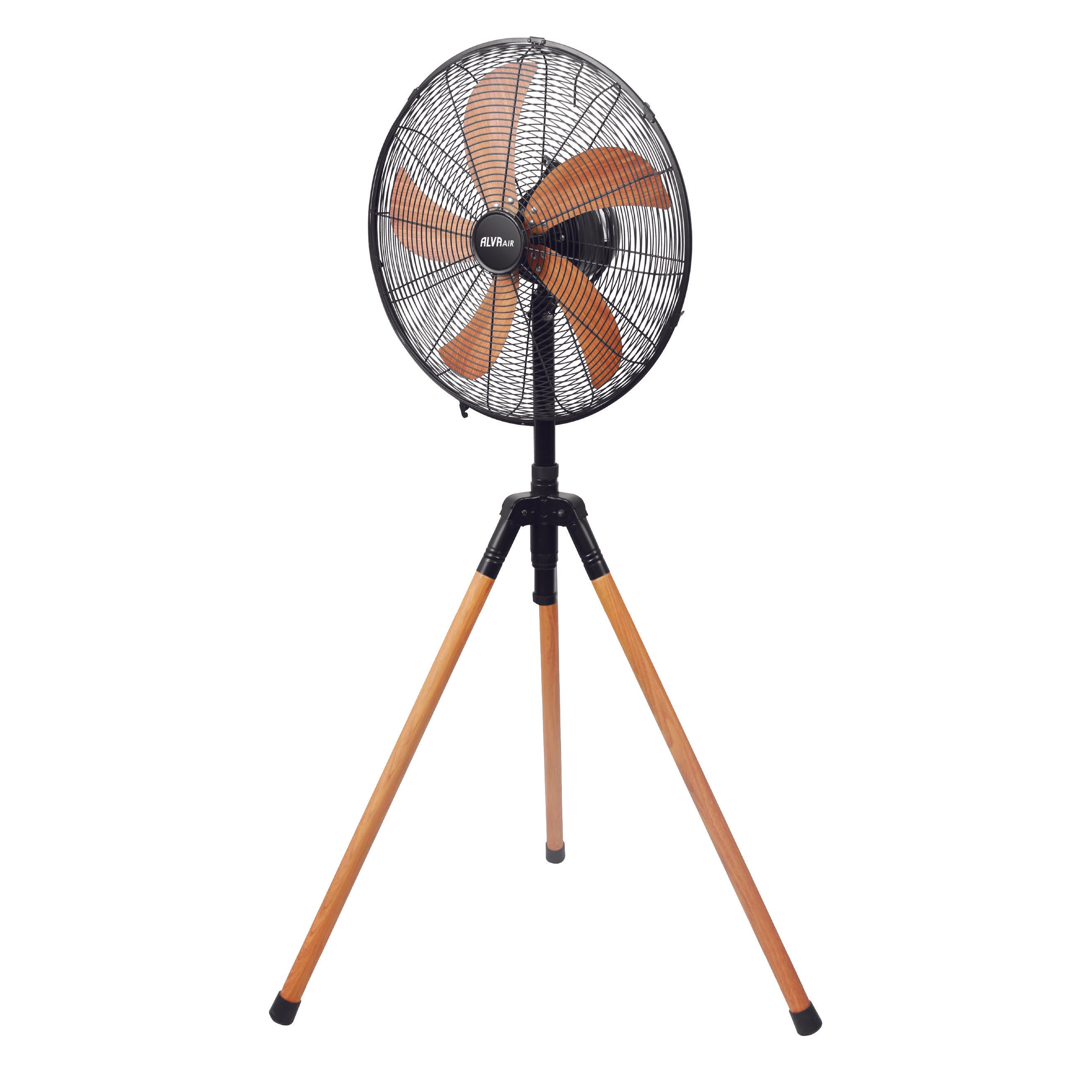 40cm Tripod Fan (Wood-Look Finish)
