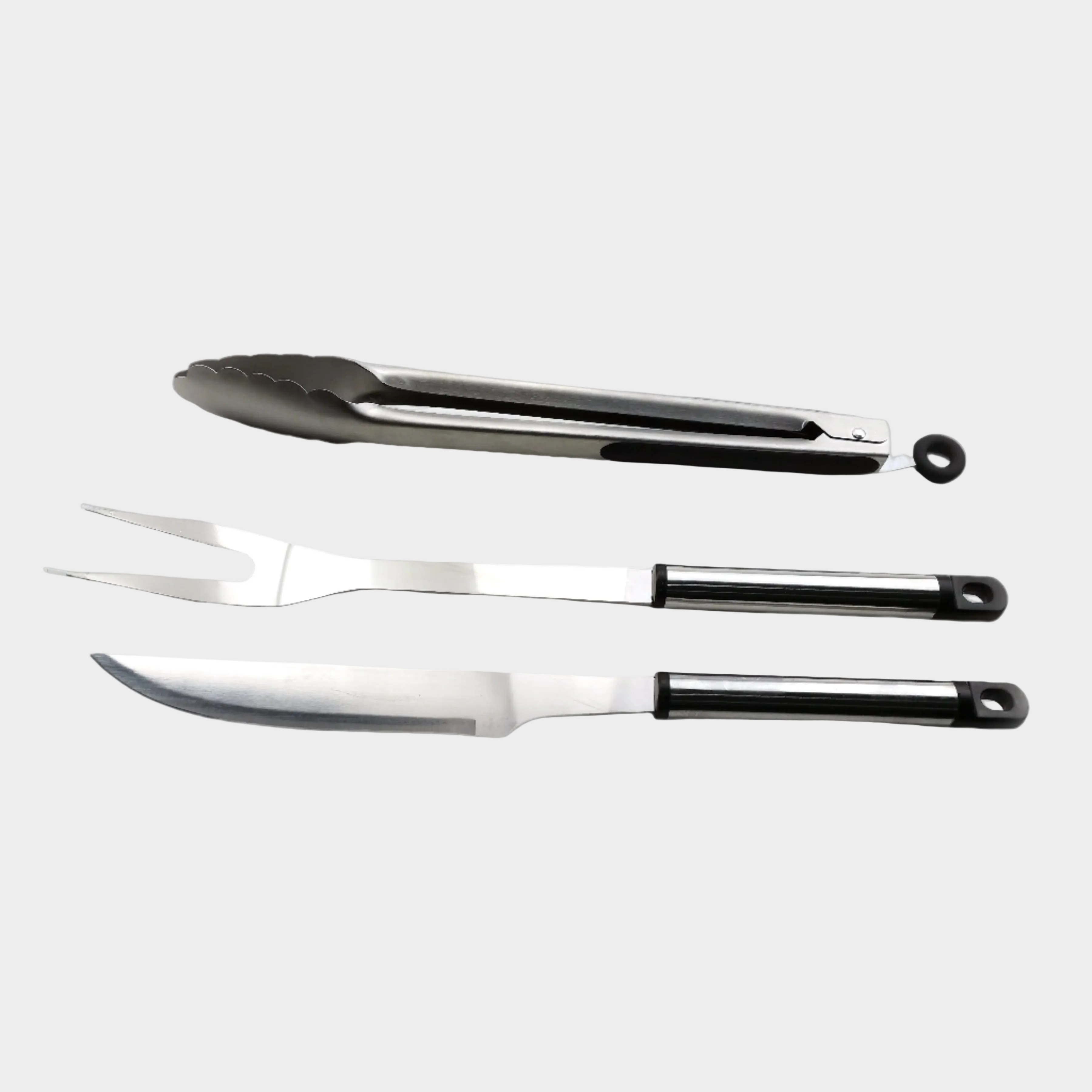 3Pc BBQ Tool Set - Stainless Steel