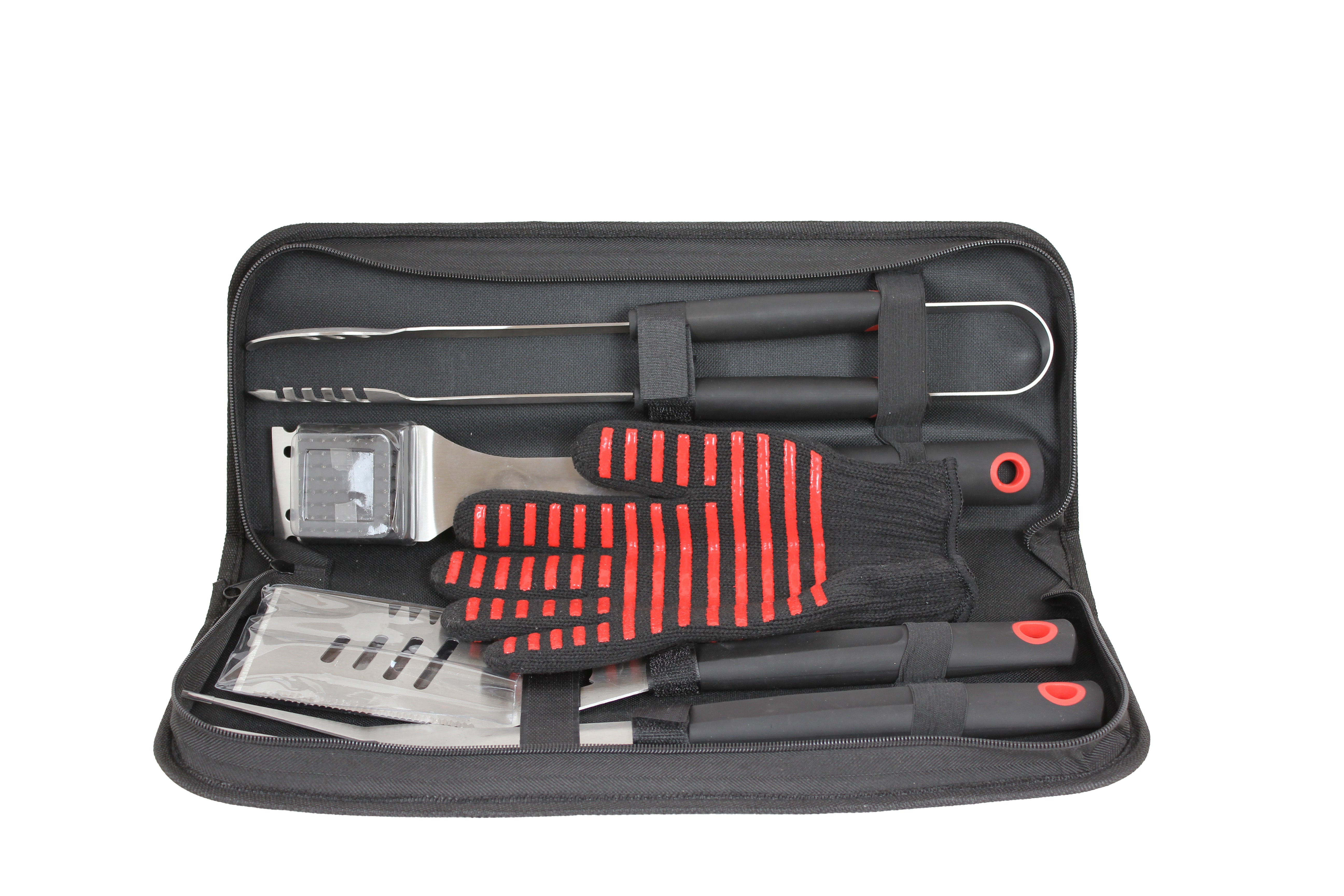 5Pc BBQ / Braai Tool Set With Case