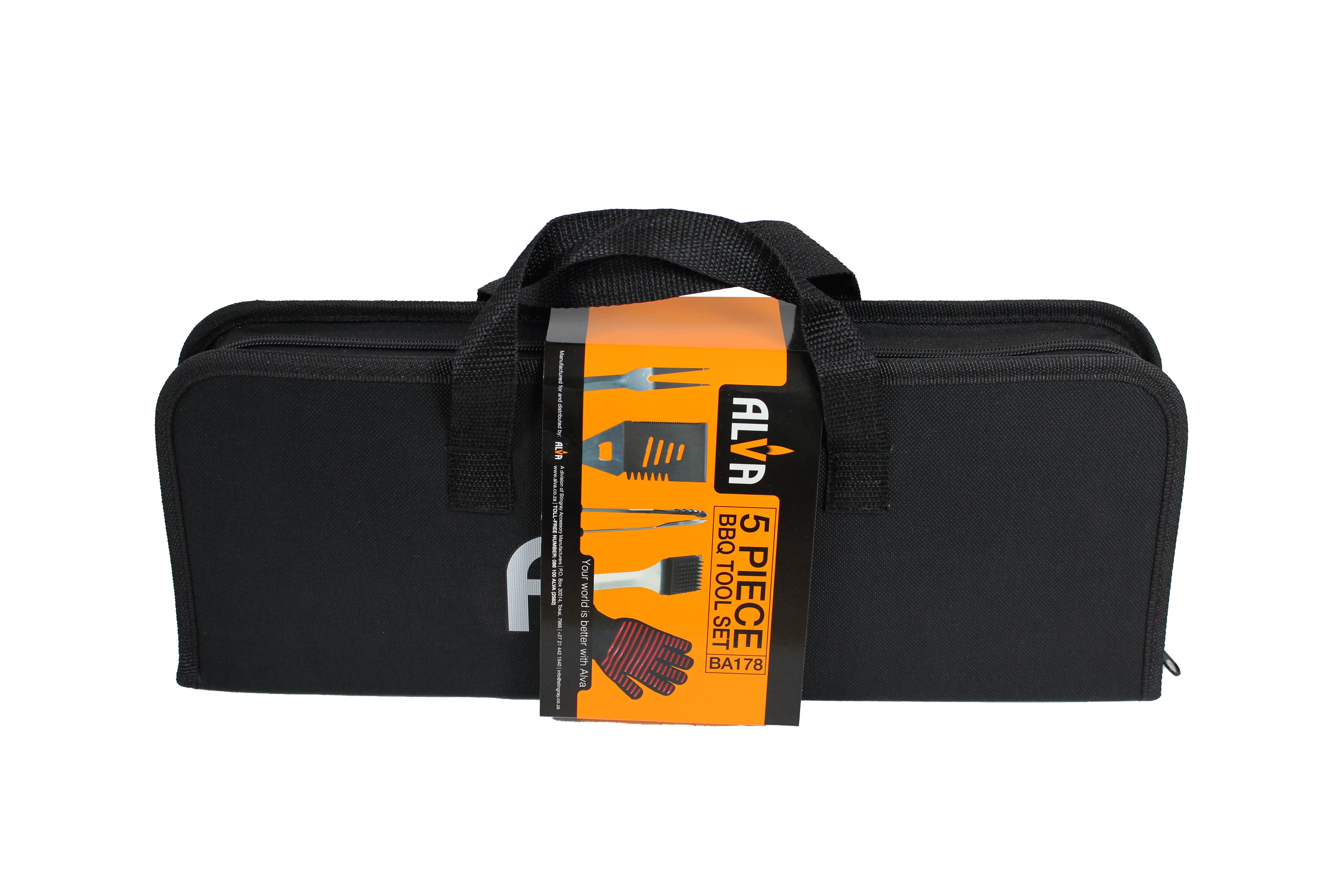 5Pc BBQ / Braai Tool Set With Case