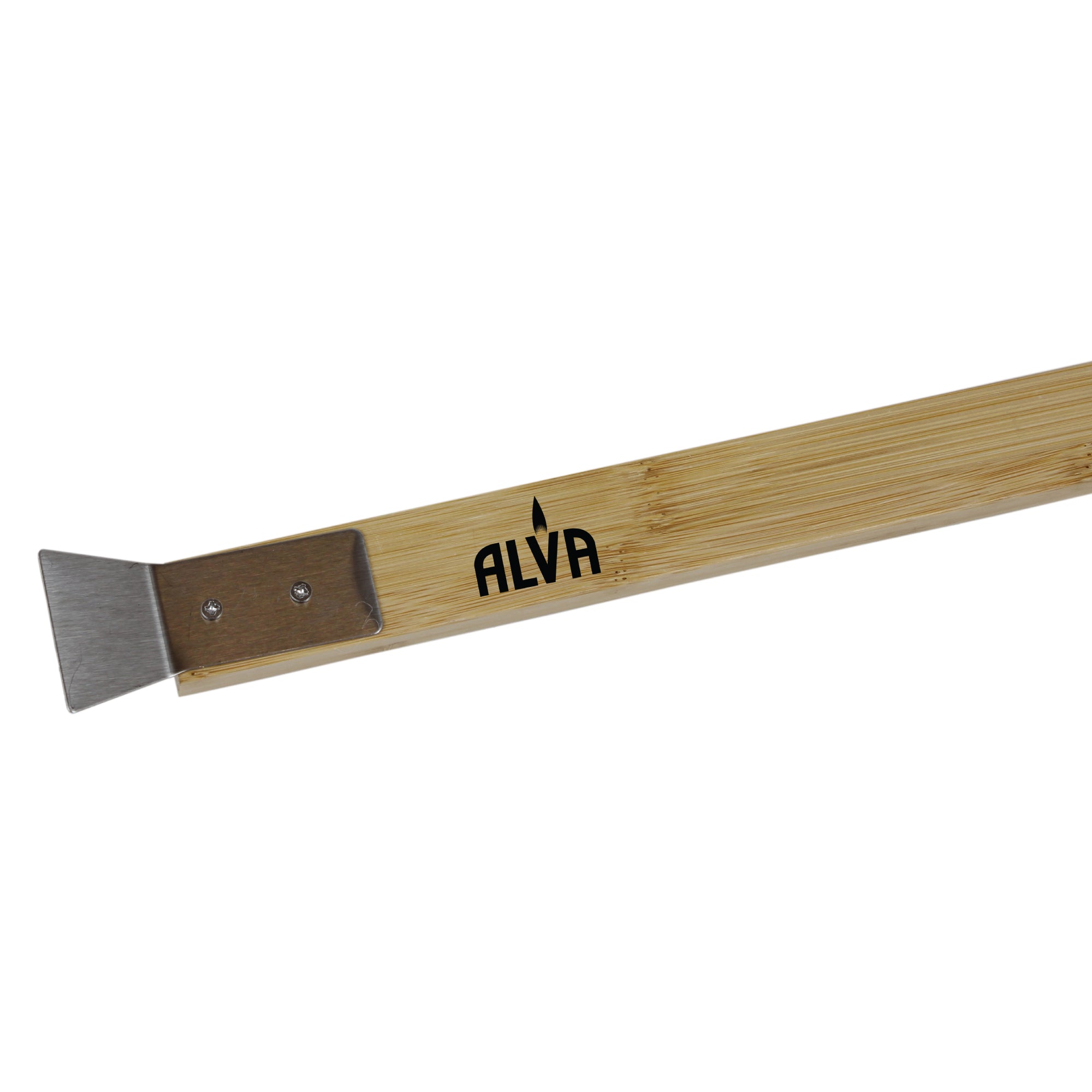 Pizza Oven Metal Bristle Brush with Scraper - 57cm