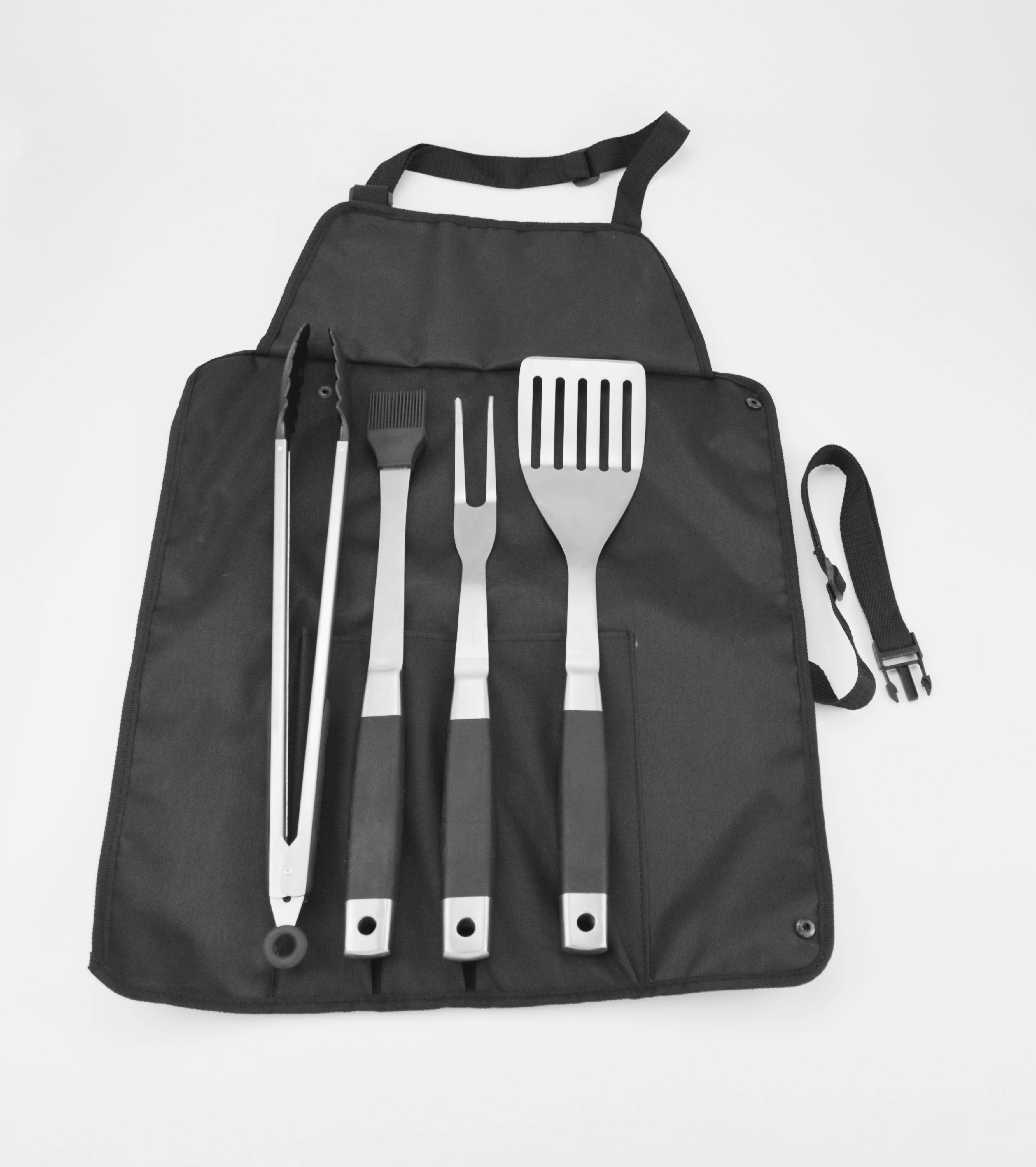 5Pc BBQ / Braai Roll-Up Tool Set