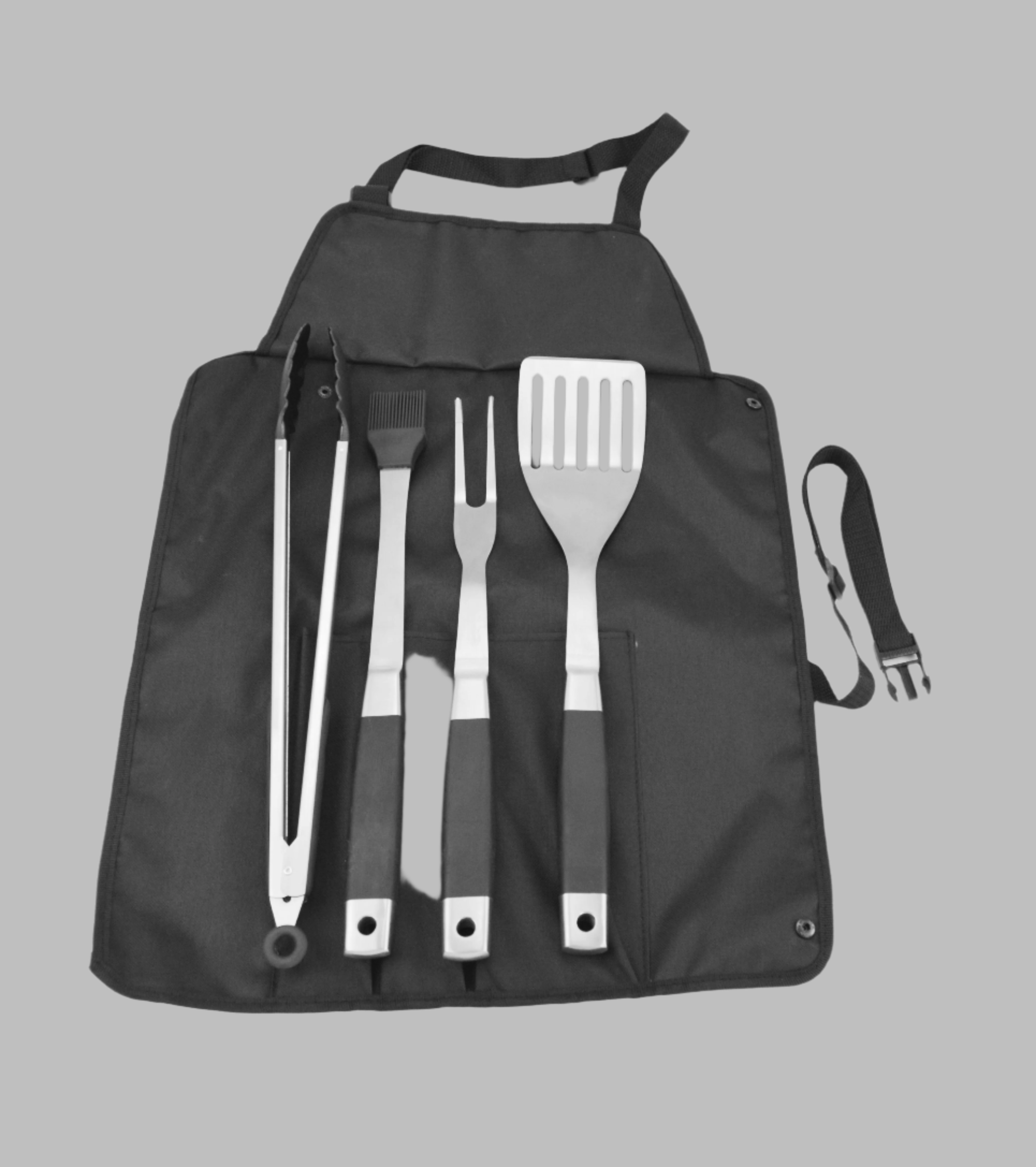 5Pc BBQ / Braai Roll-Up Tool Set