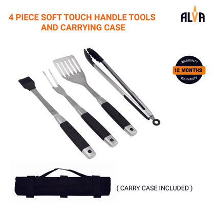 5PC ROLL-UP BBQ / BRAAI TOOL SET